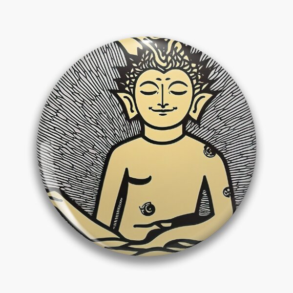 Item preview, Buddha's Wisdom in Black and White designed and sold by BeUniqueCo.
