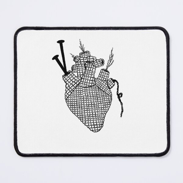 Item preview, knit heart designed and sold by daisyink.