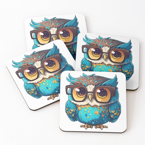 Item preview, Geek Owl Glasses | Owl lover | Cute Owl | Owl bird lover designed and sold by henrique37.