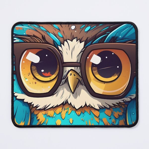 Item preview, Geek Owl Glasses | Owl lover | Cute Owl | Owl bird lover designed and sold by henrique37.