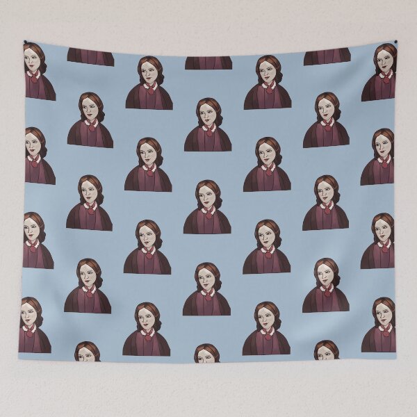 Item preview, Charlotte Brontë Cartoon Portrait designed and sold by CastlesClassics.