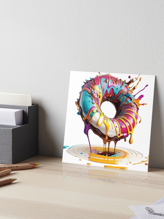 A Delicious Frosted Multicolor Doughnut - Donuts but Vibrant
