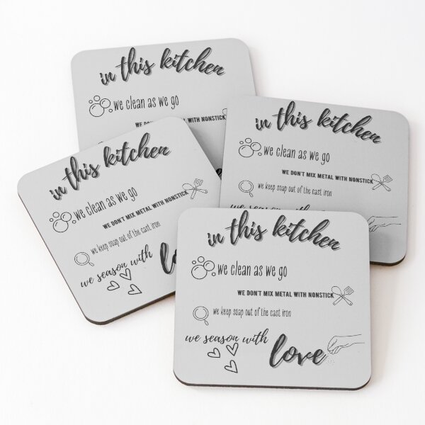 Item preview, kitchen rules designed and sold by WhyNotThough.
