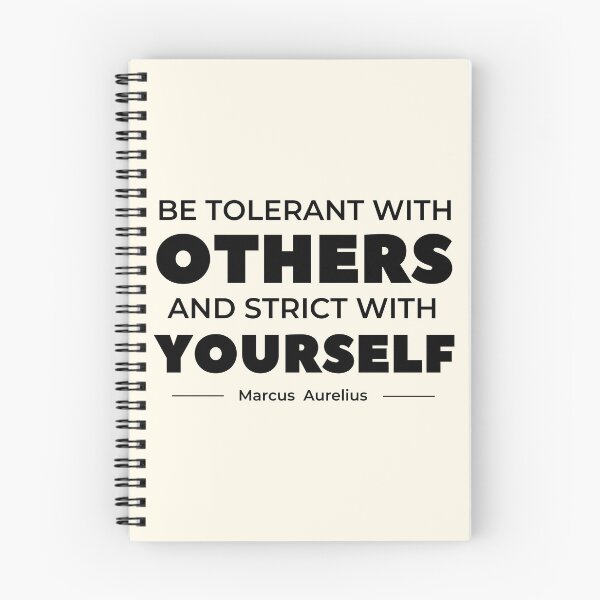 Item preview, Be tolerant with others and strict with yourself | Marcus Aurelius designed and sold by QuotesAreFun.