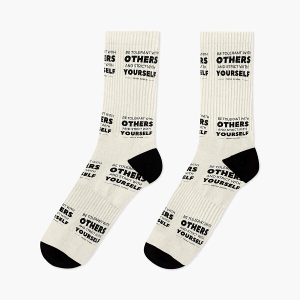 Item preview, Be tolerant with others and strict with yourself | Marcus Aurelius designed and sold by QuotesAreFun.