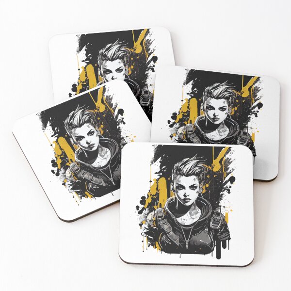 Item preview, Strong Young Woman in Gold and Black designed and sold by ShadowAndSlate.
