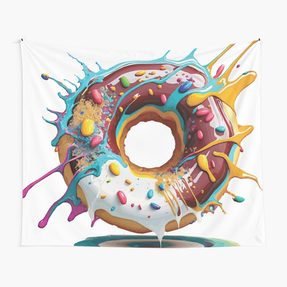 A Yummy Doughnut with Sprinkles - Donuts but Vibrant