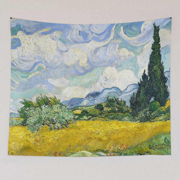 Item preview, Wheat Field with Cypresses Vincent van Gogh 1889 designed and sold by Illyrium.