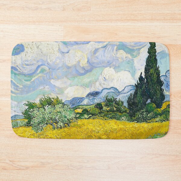 Item preview, Wheat Field with Cypresses Vincent van Gogh 1889 designed and sold by Illyrium.