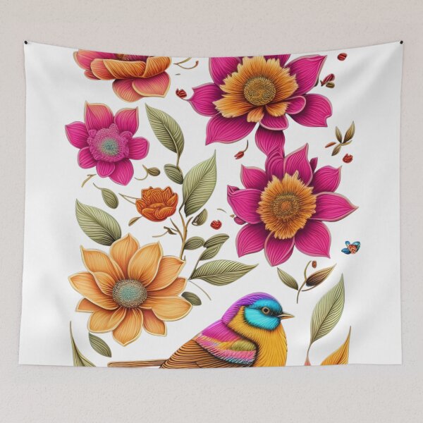 Item preview, Handdrawn Wildflowers designed and sold by Fashy One.