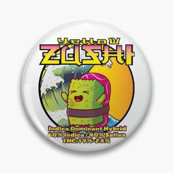 Item preview, Yellow Zushi Cannabis Strain Art  designed and sold by kushcoast.