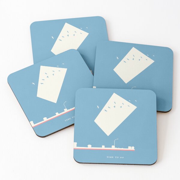 Item preview, Time to go - Flying Bird - marine blue -  designed and sold by natural-neutral.