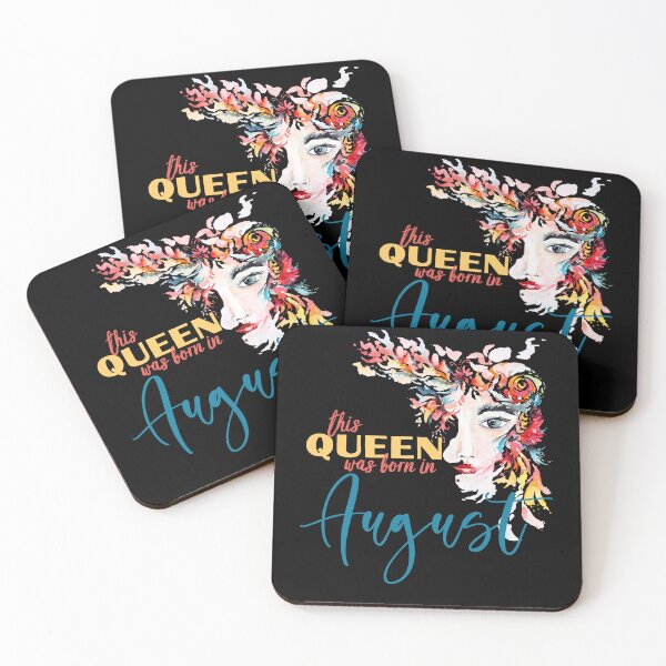 Item preview, This Queen Was Born in August Floral Watercolor  designed and sold by DPlumDesign.