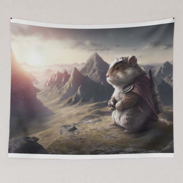 Item preview, Samurai Hamster's Mountain Zen designed and sold by jrtwynam.