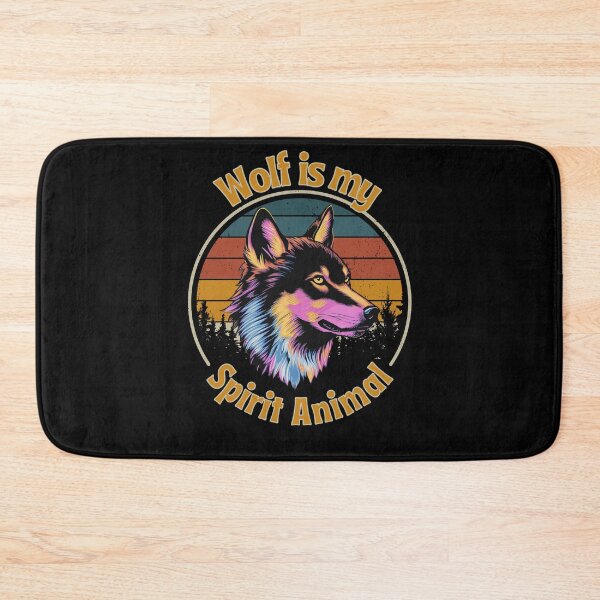 Item preview, Neon Wolf - Wolf Is My Spirit Animal - Retro Design designed and sold by ElLocoMus.
