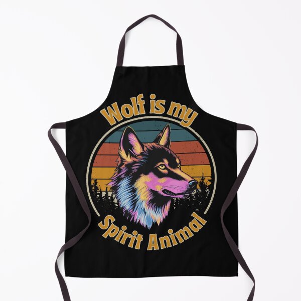 Artikelvorschau, Neonwolf - Wolf ist mein Krafttier - Retro-Design entworfen und verkauft von ElLocoMus.