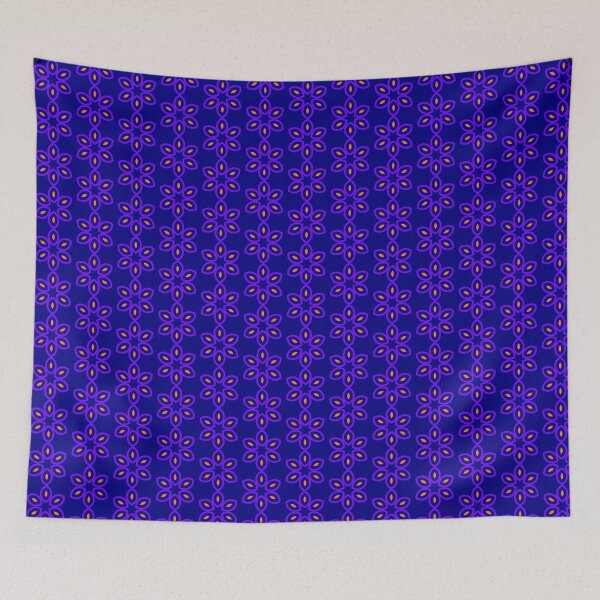Item preview, Floral repeat pattern Abstract Classic Retro 60s 70s mod designed and sold by ModSupporters.