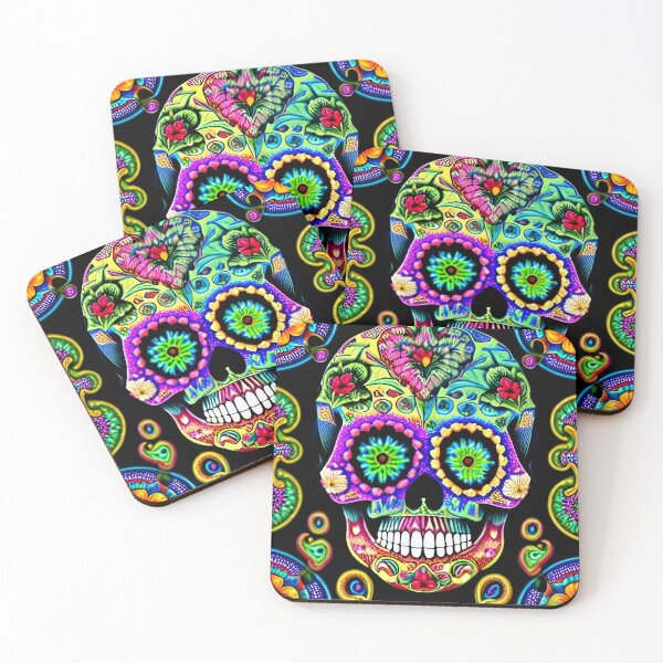 Item preview, Trippy Sugar Skulls 11 designed and sold by Benito Del Ray.