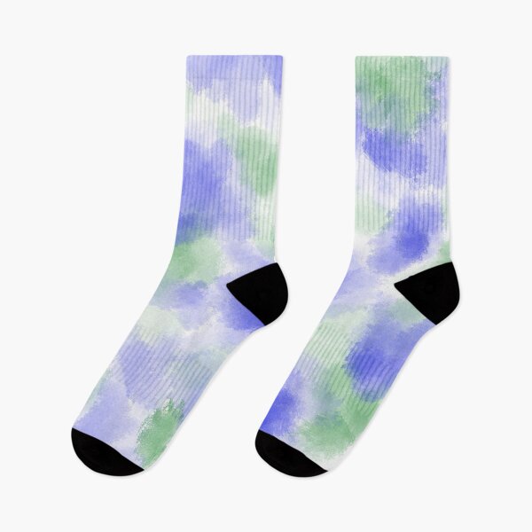 Item preview, Blue Purple Green Abstract Flower Watercolor Design designed and sold by melissa-abbott.