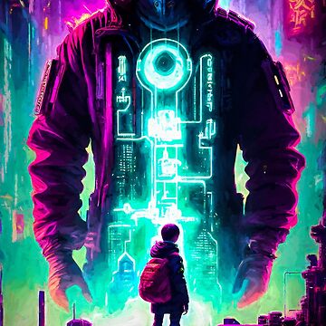 Artwork thumbnail, Future Tokyo Neo Cyberpunk Hacker by Brian Vegas by BrianVegas