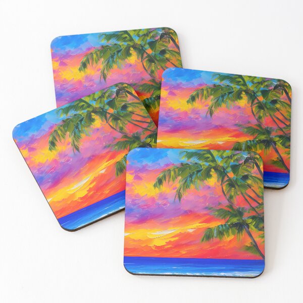 Item preview, Palm tree on a beach designed and sold by The Bubble 1307.