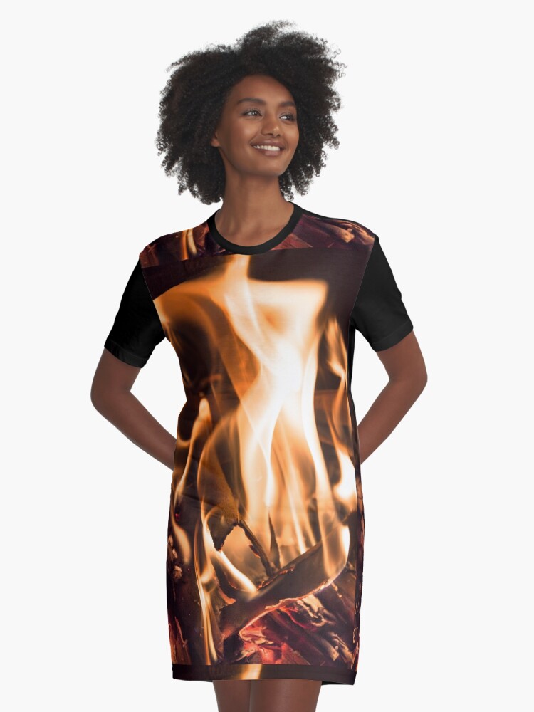 brazier and flames. pareidolia Graphic T-Shirt Dress for Sale by nino2811