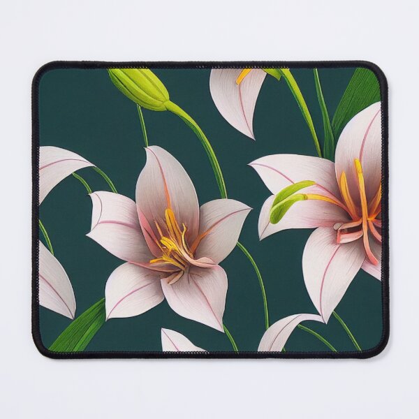 Item preview, Lily on green background pattern designed and sold by Zaolta.
