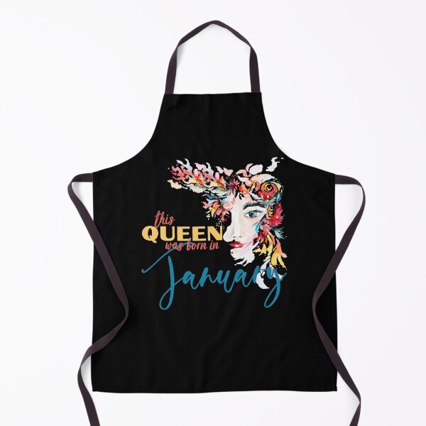 Item preview, This Queen Was Born in January Floral Watercolor designed and sold by DPlumDesign.