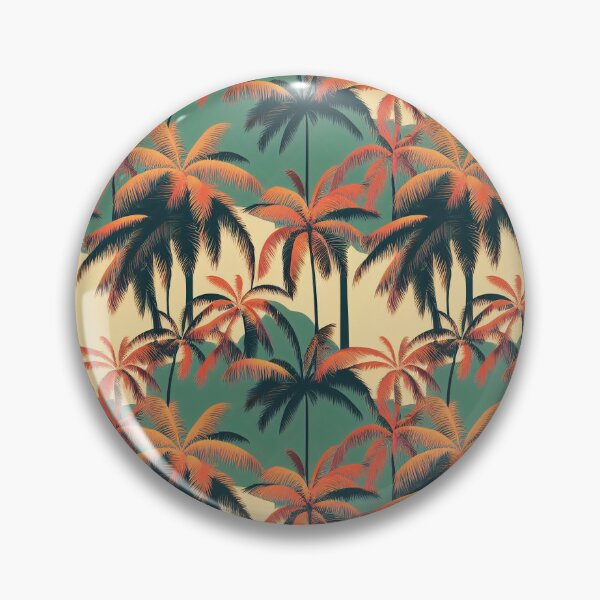 Artikelvorschau, Retrowave Palm Trees in Orange and Teal entworfen und verkauft von Fine Prints.