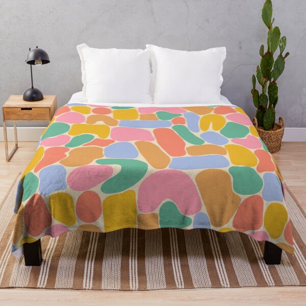 Item preview, Colorful abstract shapes pattern in vivid tones designed and sold by Illustrated by Nat.
