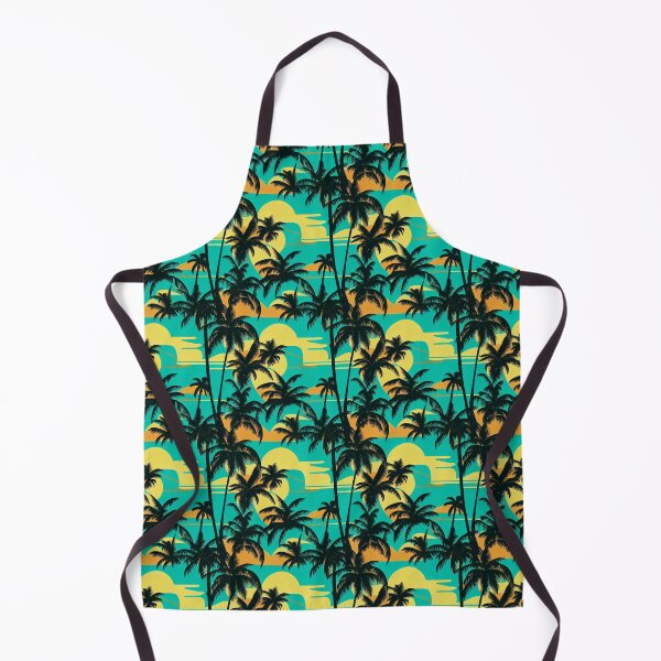 Item preview, Retrowave Palm Trees in Yellow, Orange and Turquoise designed and sold by Fine Prints.