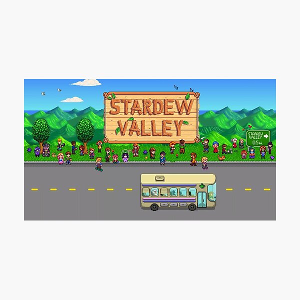 Stardew Valley Bus Photographic Print