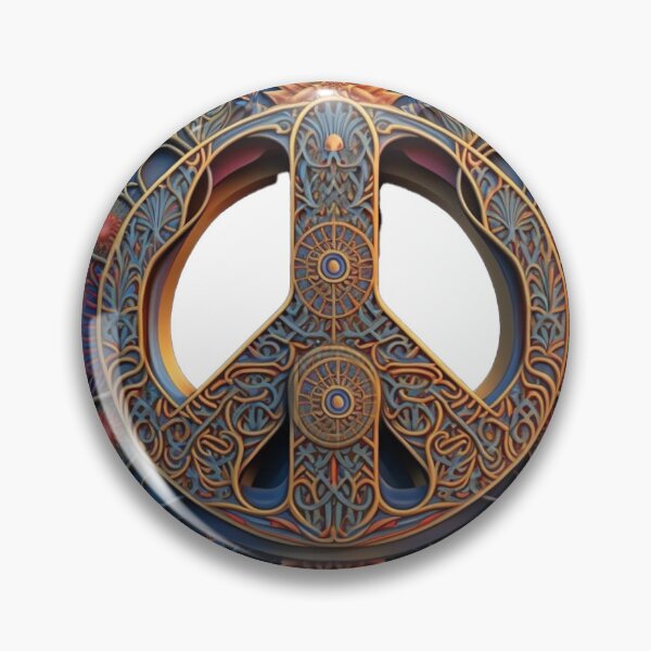 Artikelvorschau, Intricate Psychedelic Peace Sign entworfen und verkauft von mind-melt-er.