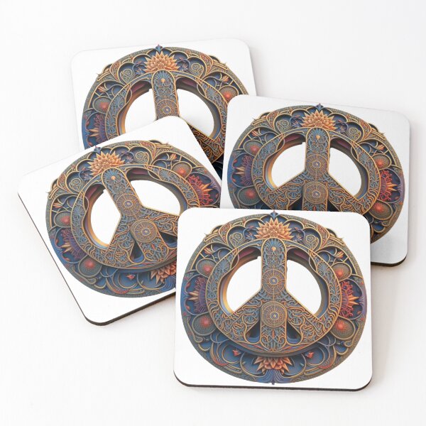 Item preview, Intricate Psychedelic Peace Sign designed and sold by mind-melt-er.
