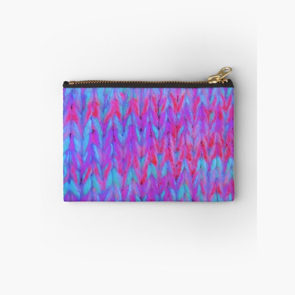 Item preview, Colourful Turquoise Purple Pink Knit - photo designed and sold by Kim Arnott.