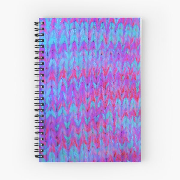 Item preview, Colourful Turquoise Purple Pink Knit - photo designed and sold by Kim Arnott.