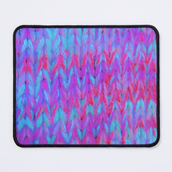Item preview, Colourful Turquoise Purple Pink Knit - photo designed and sold by Kim Arnott.