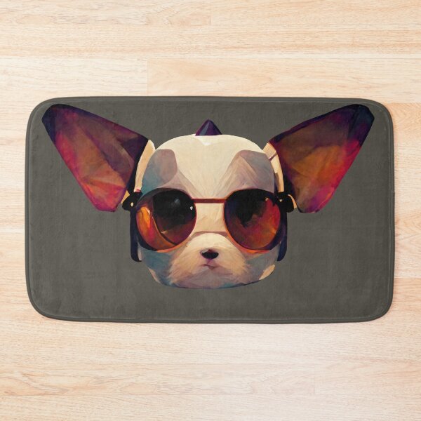 Item preview, Low Poly Urban Puppy with Sunglasses and Headphones designed and sold by ArtificialEye.