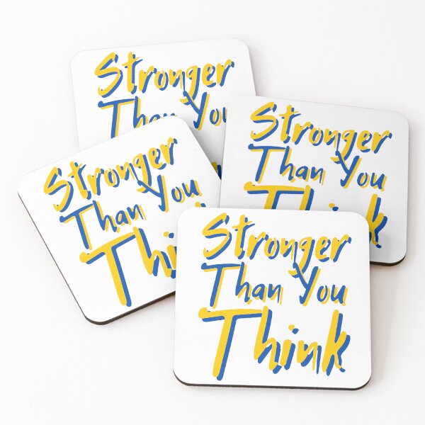 Item preview, Stronger Than You Think - Yellow designed and sold by DrawingAndText.