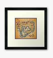 Kanto Map Framed Print