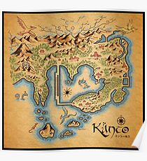 Kanto Map Poster