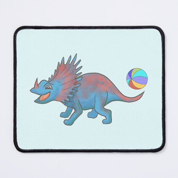 Item preview, Blue Dinosaur Playing with a Beach Ball designed and sold by Andreea Dumez.