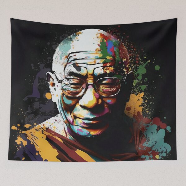 Item preview, Dalai Lama - Buddhism Pop Art designed and sold by LadyDharma.