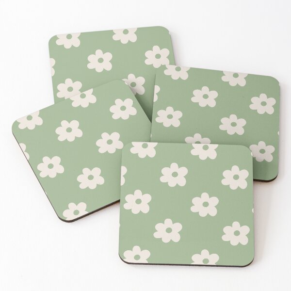 Item preview, Sage Green Retro-Floral designed and sold by Caitlin Haviland.