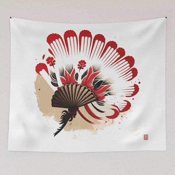 Item preview, Japanese fan designed and sold by UrbanHedgehog.