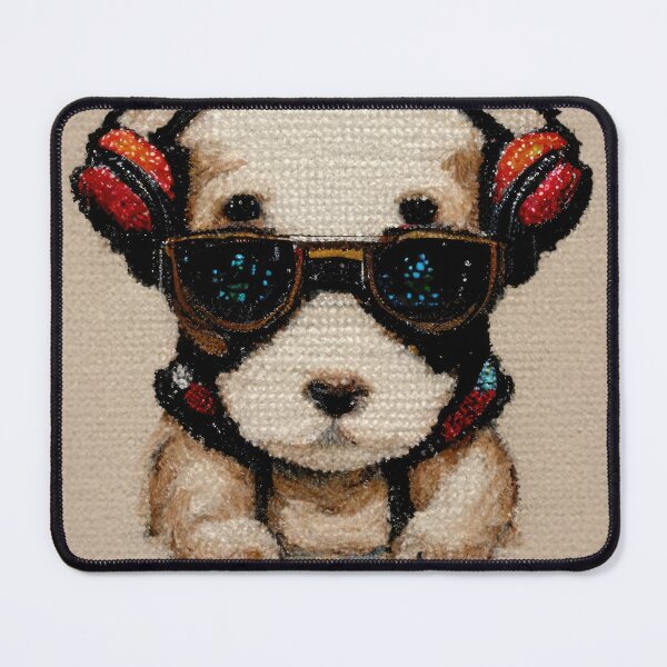 Item preview, Cross stitch puppy dog designed and sold by ArtificialEye.