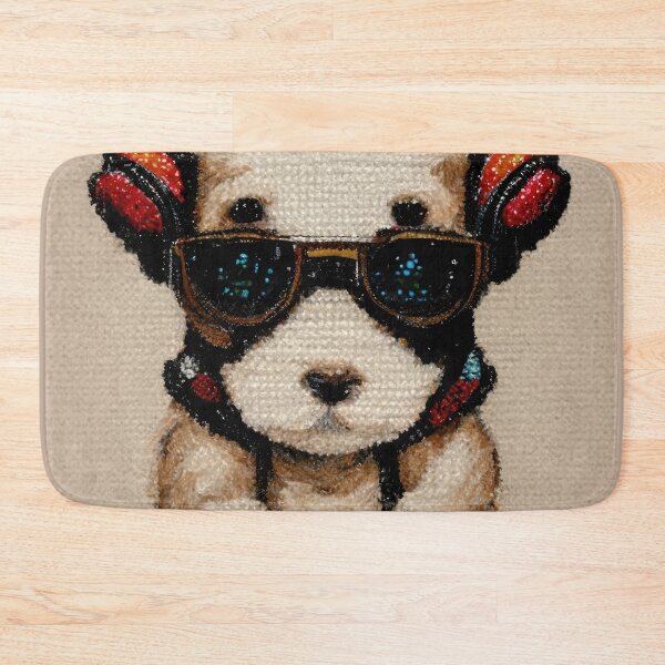 Item preview, Cross stitch puppy dog designed and sold by ArtificialEye.