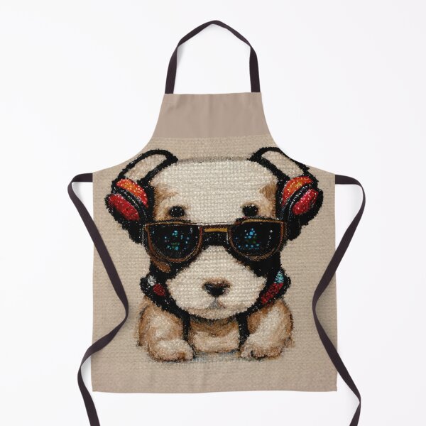 Item preview, Cross stitch puppy dog designed and sold by ArtificialEye.