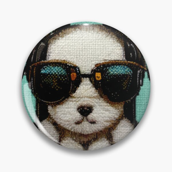 Item preview, Cross stitch puppy dog designed and sold by ArtificialEye.