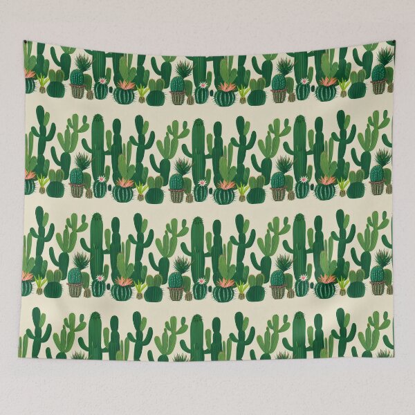 Artikelvorschau, Nice Cacti Pattern - Cartoon Cactus Design entworfen und verkauft von Fine Prints.